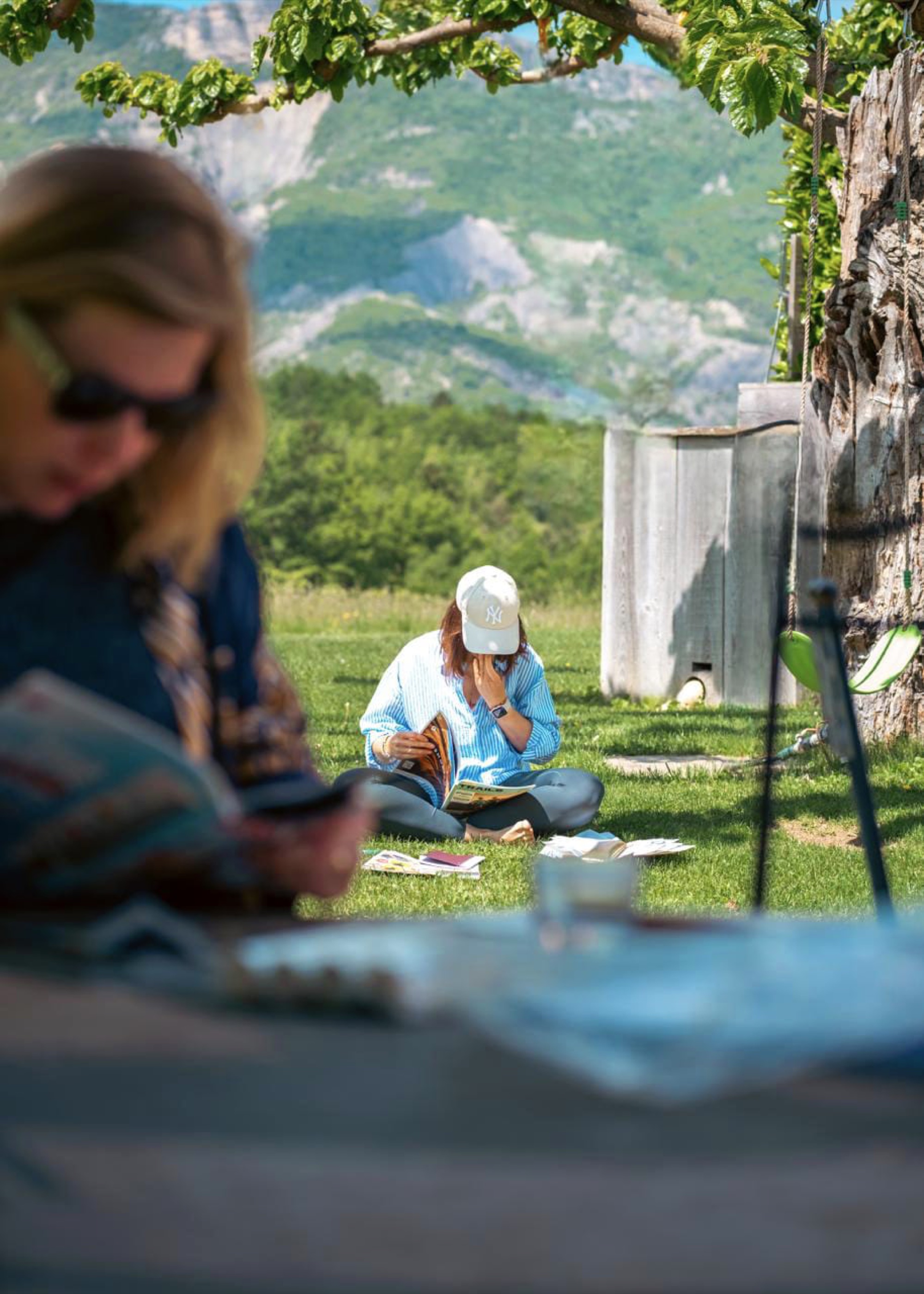 Atelier vision board en extérieur