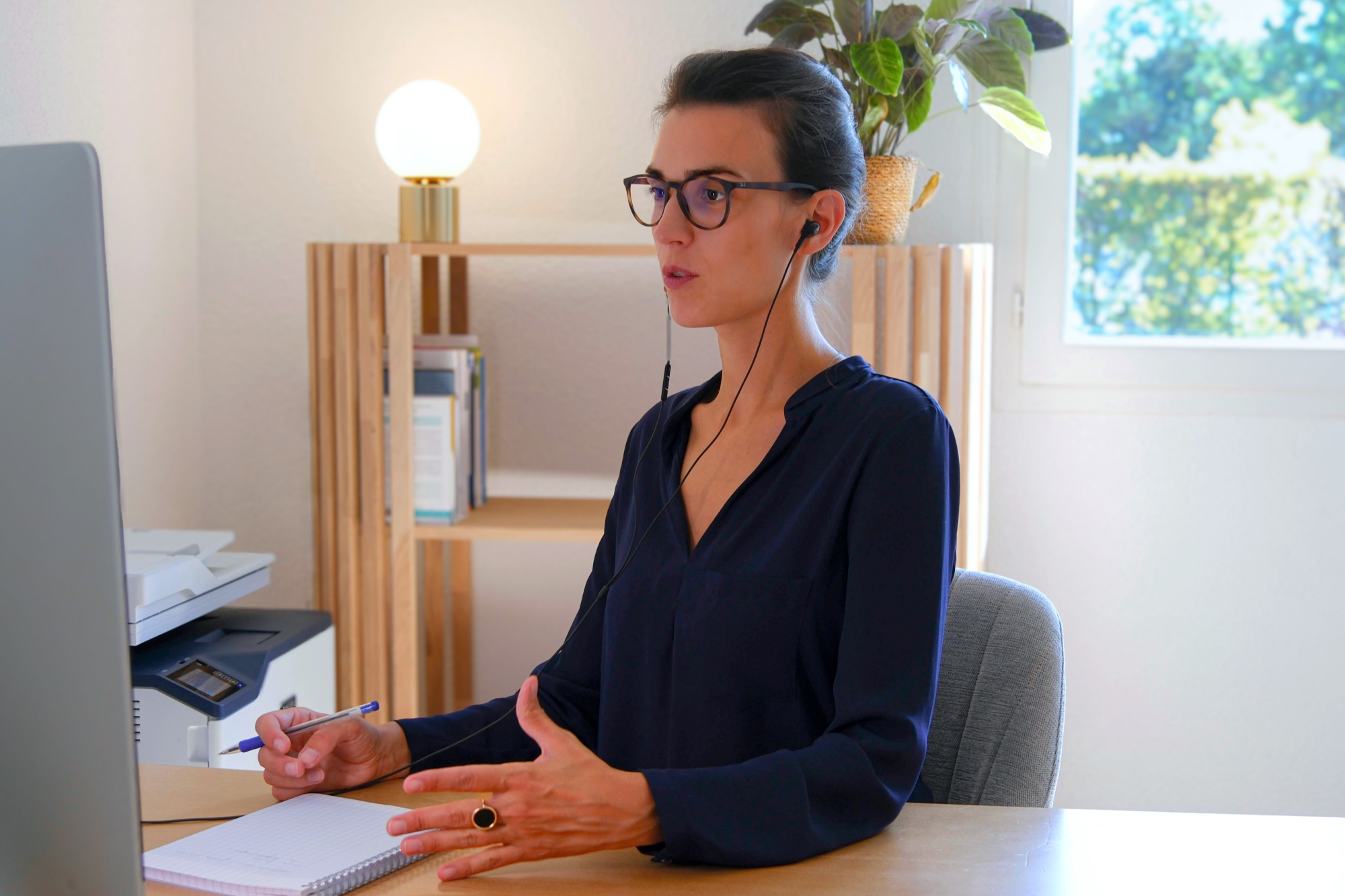 Johanna Clamaron en séance